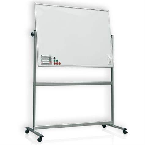 Magnetische Drehtafel, zweiseitig, weiss, 1800 x 1200 mm