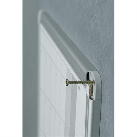 Weißwandtafel mit Monatplanung-Druckraster, magnetisch, 1200 x 900 mm - Bild3