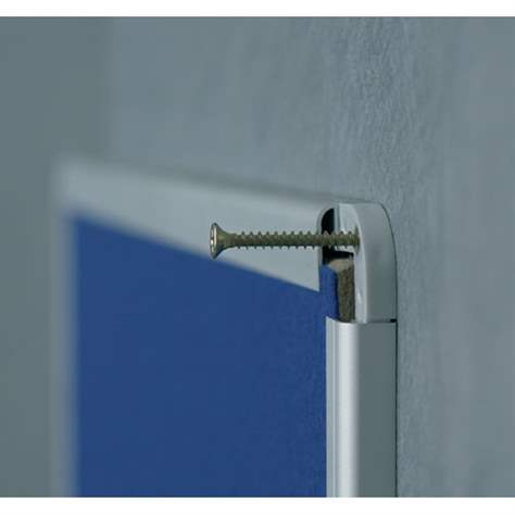 Filz-Pinnwand, Aluminium-Rahmen, 1800 x 1200 mm, Farbe rot - Bild3