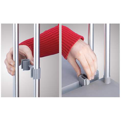 Abfallsackhalter mit Farhgestell, für 120 l-Säcke, HxBxT: 1030x430x450 mm - Bild3