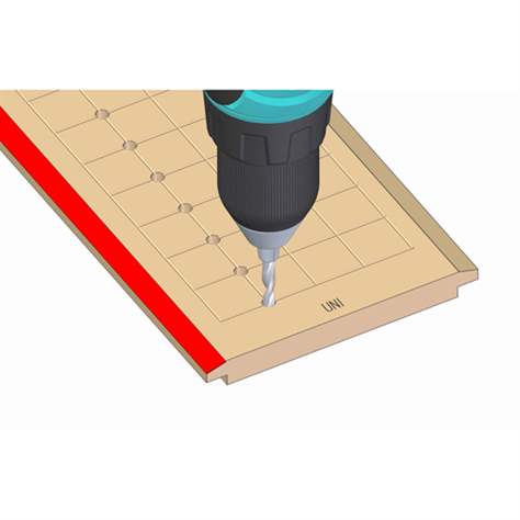 Universal-CNC-Werkzeughalter aus Holz mit Auffangwanne, L x B: 855x142 mm - Polak CZ, s.r.o. - Bild5
