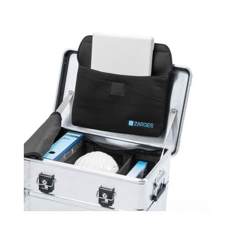 Tasche für Deckel für Profi-Aluminiumbox, L x B x H: 420x260x40 mm