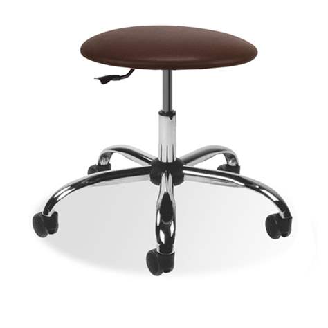 Labor-Arbeitshocker GOLIAT mit Rollen, Kunstleder beige. - Nowy Styl Group