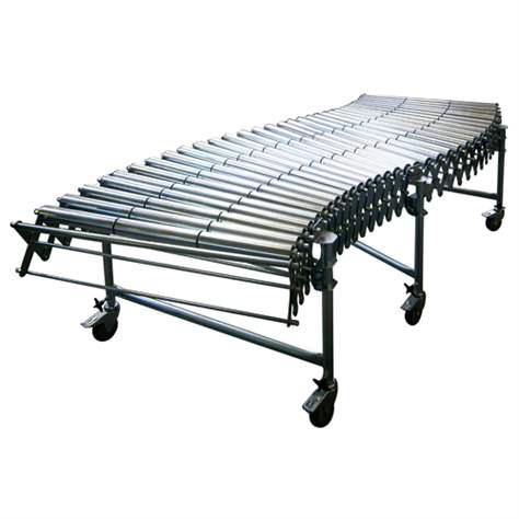 Scherenbahn mit Kunststoffrollen (1 Stk), mit variablem Bahnverlauf, Breite 800 mm, Länge 1100-2680 mm - Bild3