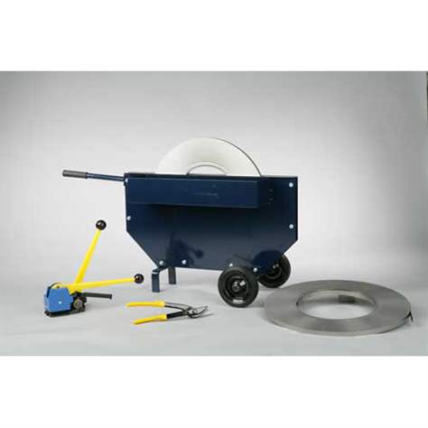 Set articole pentru utilizare dispozitiv desfățurător cu bandă de oțel