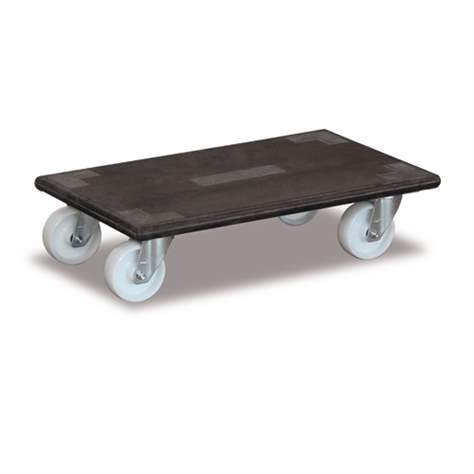 Stěhovací podvozek 600x350 mm, nosnost 500 kg, povrch s gumovým krytem, kola polyamid 100 mm - Cordes