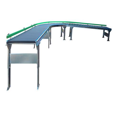 Rollenbahn mit Kunststoffrollen, Breite 300 mm, Achsabstand 100 mm, Kurve 90° - innen Durchmesser 800 mm - Bild2