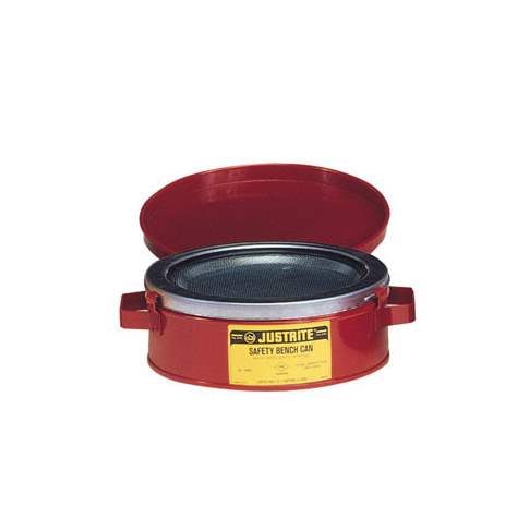 Čistící a zvlhčovací nádoba z ocelového plechu, objem 2 l, červený nátěr - Justrite Manufacturing Company, L.L.C. - obrázek3