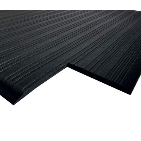 Industrie-Arbeitsplatzmatte Orthomat, Meterware 0,9 x lm, Schwarz, gerippte Oberfläche - COBA Europe GmbH