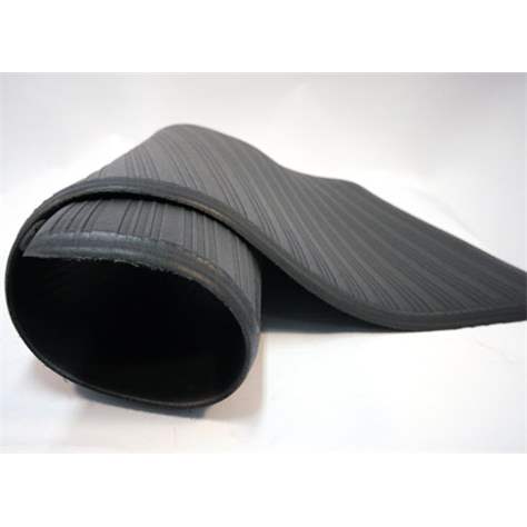 Industrie-Arbeitsplatzmatte Orthomat, Meterware 0,9 x lm, Schwarz, gerippte Oberfläche - COBA Europe GmbH - Bild4