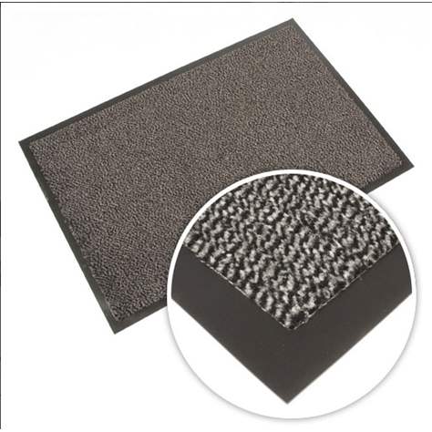 Schmutzfangmatte für Eingangsbereiche Vynaplush 1,2 x 1,8 m, Farbe Schwarz/Grau - COBA Europe GmbH