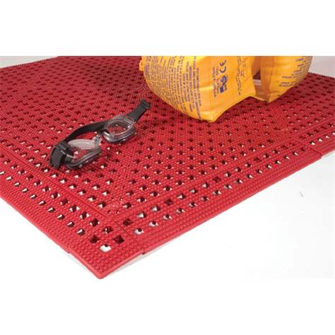 Nassraummatte Flexi-Deck 0,3x0,3 m, Farbe Rot, VE 9 Stück - COBA Europe GmbH - Bild5