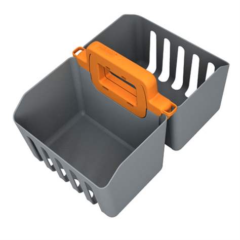 Doppelfahreimer inkl. Profi-Mopp-Presse, Halter für 2 x Utensilienbox - Bild2