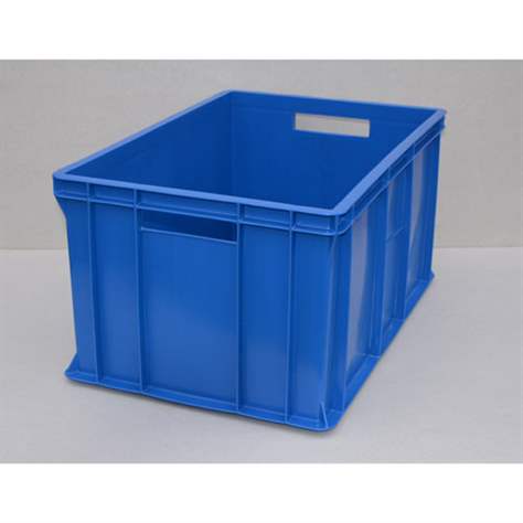 Plastová přepravka Euro300, 600 x 400 x 300 mm, plné stěny, barva modrá. - obrázek5
