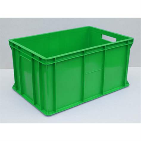 Kunststoff-Stapelbehälter Euro300, 600 x 400 x 300 mm, Wände geschlossen, Farbe grün.