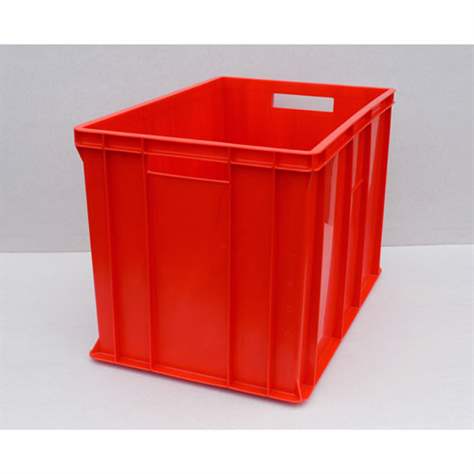 Kunststoff-Stapelbehälter Euro400, 600 x 400 x 410 mm, Wände geschlossen, Farbe rot. - Bild5