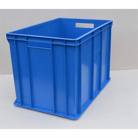 Kunststoff-Stapelbehälter Euro400, 600 x 400 x 410 mm, Wände geschlossen, Farbe blau. - Bild5