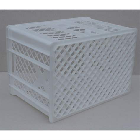 Kunststoff-Stapelbehälter Euro400, 600 x 400 x 410 mm, Wände durchbrochen, Farbe weiß - Bild4