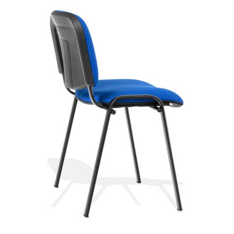 Stapelstuhl ISO gepolstert, Farbe dunkel grau, Stahlkonstruktion Schwarz lackiert - Nowy Styl Group - Bild2