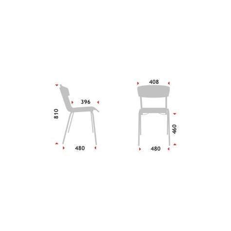 Kantinenstuhl FIX, Buchensperrholz, Gestell schwarz - Bild3