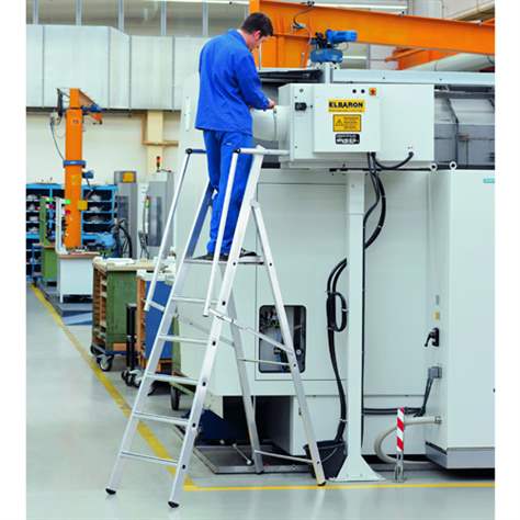 Plattformleiter mit Handlauf, klappbar, 8 Stuffen - Bild2