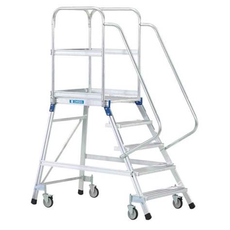 Einseitiger Handlauf für die Podesttreppe (4-6 Stufen), links oder rechts verwendbar - Bild2