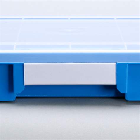 Kleinteile-Sortimentskoffer 370 x 295 x 60 mm, variabel, transparent, VE 6 Stk. - Bild5