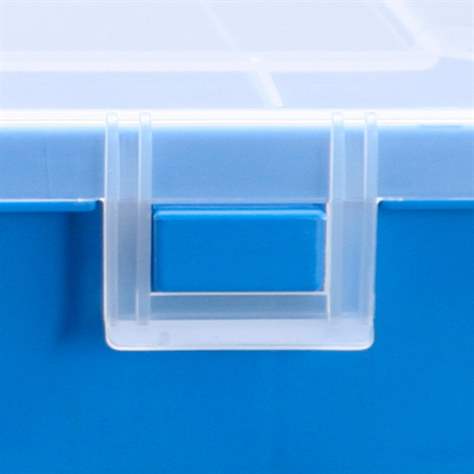 Kleinteile-Sortimentskoffer 370 x 295 x 60 mm, variabel, transparent, VE 6 Stk. - Bild6