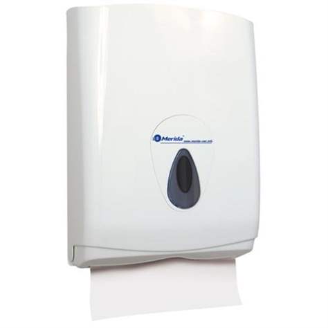 Zásobník na jednotlivé papírové ručníky TOP. Obsah 500 ks. Barva průzoru šedá.