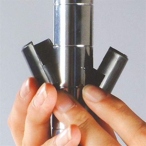 ESD Gitterregal, verchromt, Fachboden-Traglast 250 kg, HxBxT: 1820x1220x460 mm, 4 Fachböden - Bild4