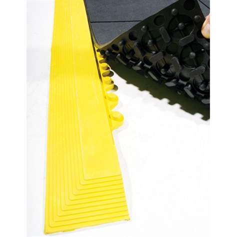 Anlaufkante mit Stiften für Matte Fatigue Step, gelb, 950 mm - COBA Europe GmbH - Bild3