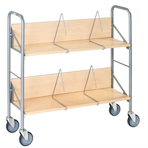 Ordnerwagen, 2 neigbare Böden, Traglast 50 kg, LxBxH: 900x300x920 mm - Konga Mekaniska Verkstad AB