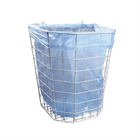 Drahtkorb zur Wandmontage, Inhalt 22 l, 320 x 350 x 240 mm, weiß