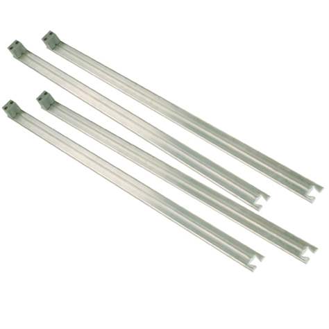 Start- und Endschiene zum Hygiene-Regal MESH, Länge  1 m / 1 St, VE 4 St.