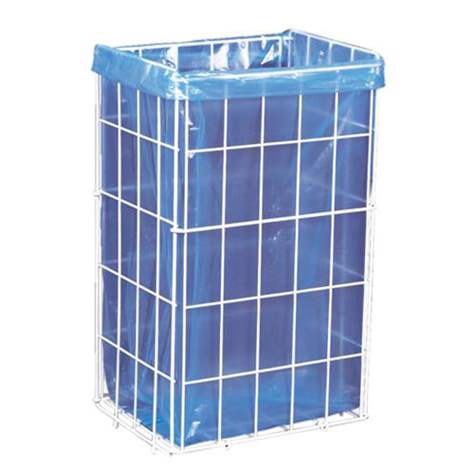 Drátěný koš, objem 47 l, 340 x 540 x 260 mm, bílý