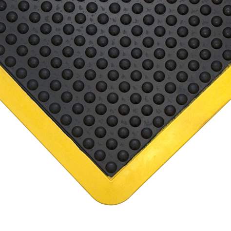 Arbeitsplatzmatte Bublemat 0,9 x 0,6 m, Schwarz mit gelbem Rand - COBA Europe GmbH - Bild6