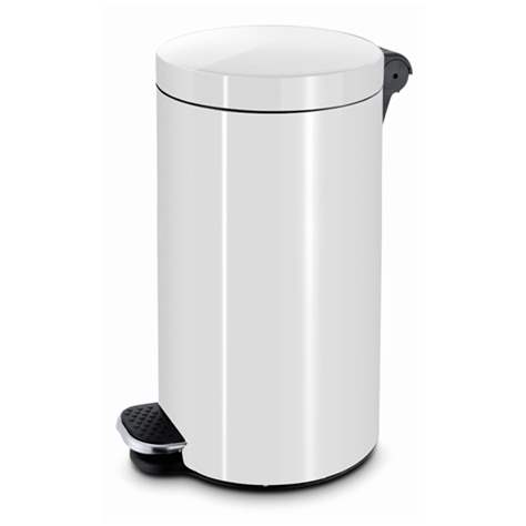 Tritteimer ALDA, Stahl Pulverbeschichtet Farbe Weiß, Volumen 30 l - Alda S.A. - Bild7