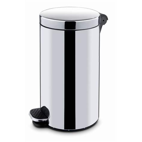 Tritteimer ALDA, Edelstahl glänzend, Volumen 12 l - Alda S.A.