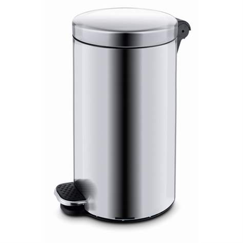 Coș gunoi cu pedală ALDA, oțel inoxidabil mat, volum 12 l - Alda S.A.