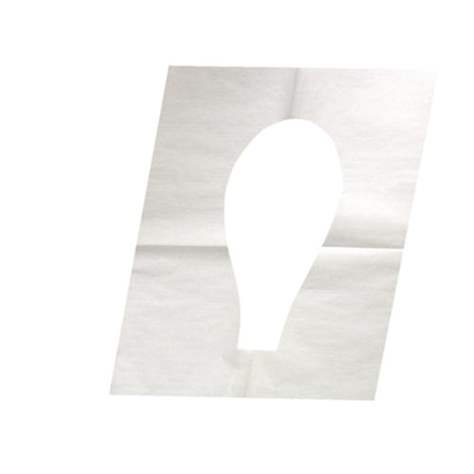 Protecții igienice de unică folosință pentru toaletă tip colac WC, universale, albe, unitate ambalare 100 buc.