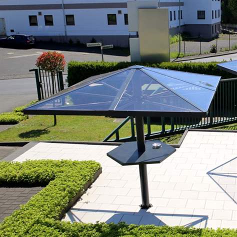 Acoperitoare REGENSBURG, formă acoperiș - acoperiș piramidă - baza pătrat, înălțime 3,05 m - WSM - Walter Solbach Metallbau GmbH - imagine2