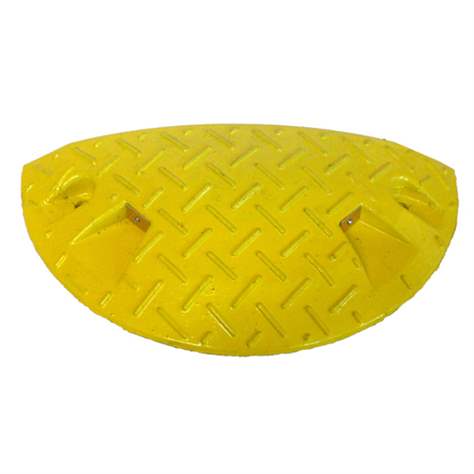 Fahrbahnschwelle für Richtgeschwindigkeit bis 10 km/h, Endelement 215 mm, Farbe Gelb