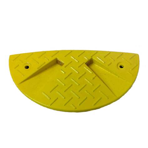 Fahrbahnschwelle für Richtgeschwindigkeit bis 30 km/h, Endelement 215 mm, Farbe Gelb