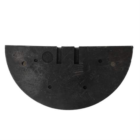 Fahrbahnschwelle für Richtgeschwindigkeit bis 10 km/h, Endelement 215 mm, Farbe Schwarz - Bild4