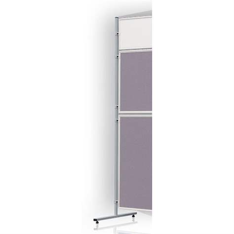 Säule für Präsentationstafeln, T-Stahlprofil, Lichtgrau lackiert, Höhe 190 cm, 1 Stück