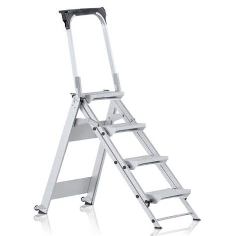 Klappbare Sicherheitstreppen, 4 Alu-Stufen