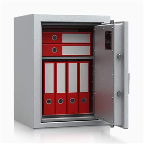 Feuergeschützter leichter Tresor, 670 x 490 x 455 mm