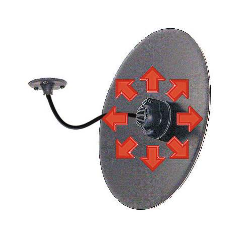 Kontrollspiegel für Innenbereiche 600 x 400 mm, mit einem Flexi-Stab - Bild3