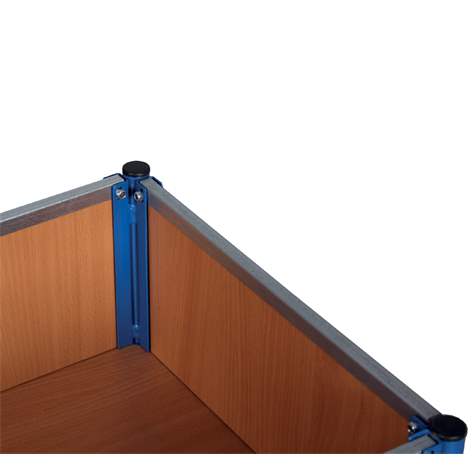 Plošinový vozík VARIOfit s čtyřmi nízkými, výsuvnými bočnicemi, 850 x 500 mm, nosnost 400 kg - Cordes - obrázek2