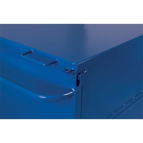 Blechkastenwagen VARIOfit mit Deckel, 1200x800 mm, Tragfähigkeit 500 kg - Cordes - Bild2